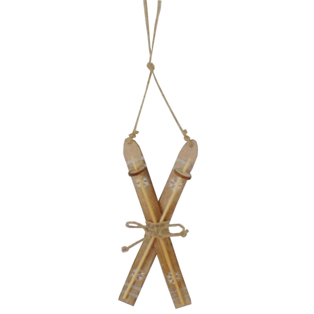 Vintage Crossed Wooden Skis
