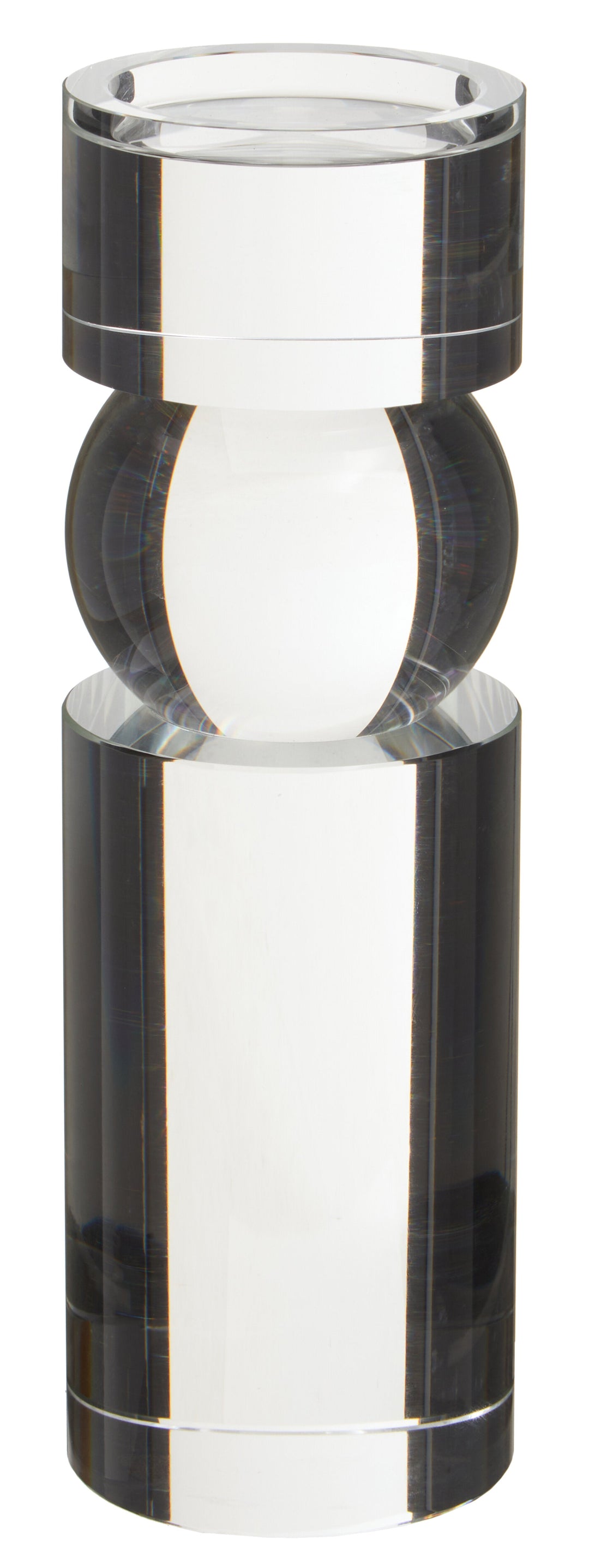 Carrie Candle Holder – Large, with Crystal Bubble Design