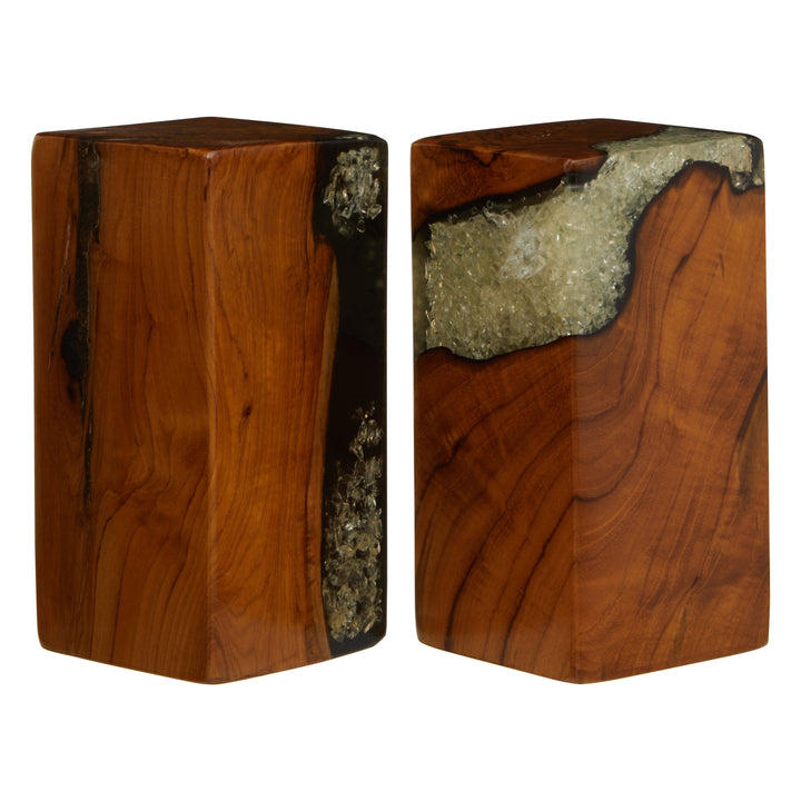 Sakra Burnt Effect Bookends – Set of 2