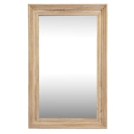 Medium Washed Wood Framed Wall Mirror