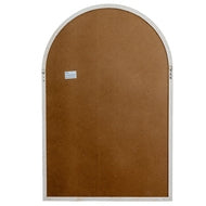 Washed Wood Arched Window Wall Mirror