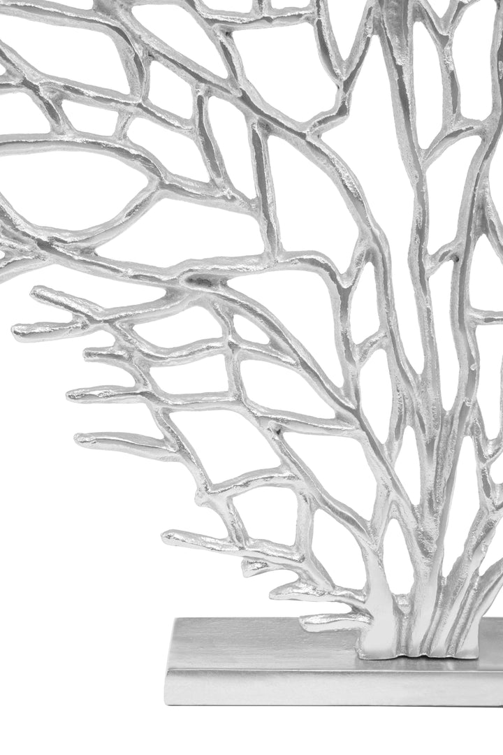 Prato Large Silver Coral Reef Decorative Sculpture