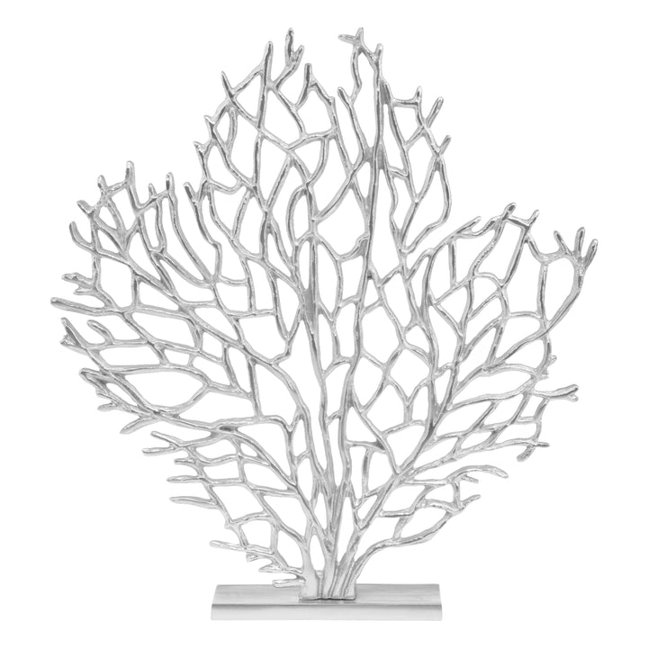 Prato Large Silver Coral Reef Decorative Sculpture