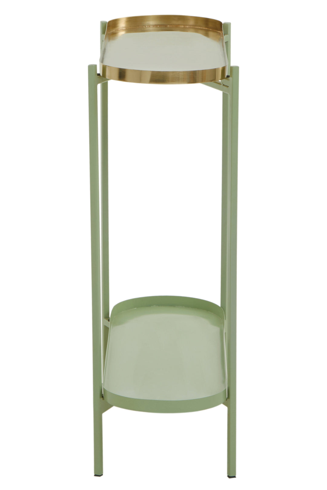 Sabia Console Table in Green and Gold Iron Finish