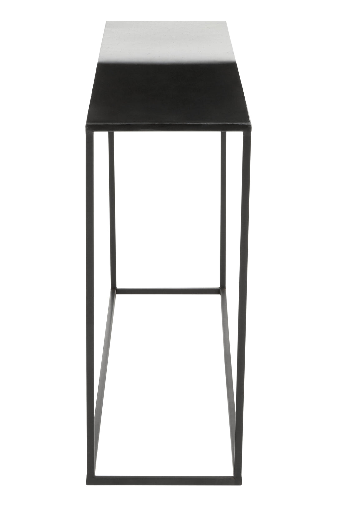 Ramus Console Table in Black and White Ombre Finish