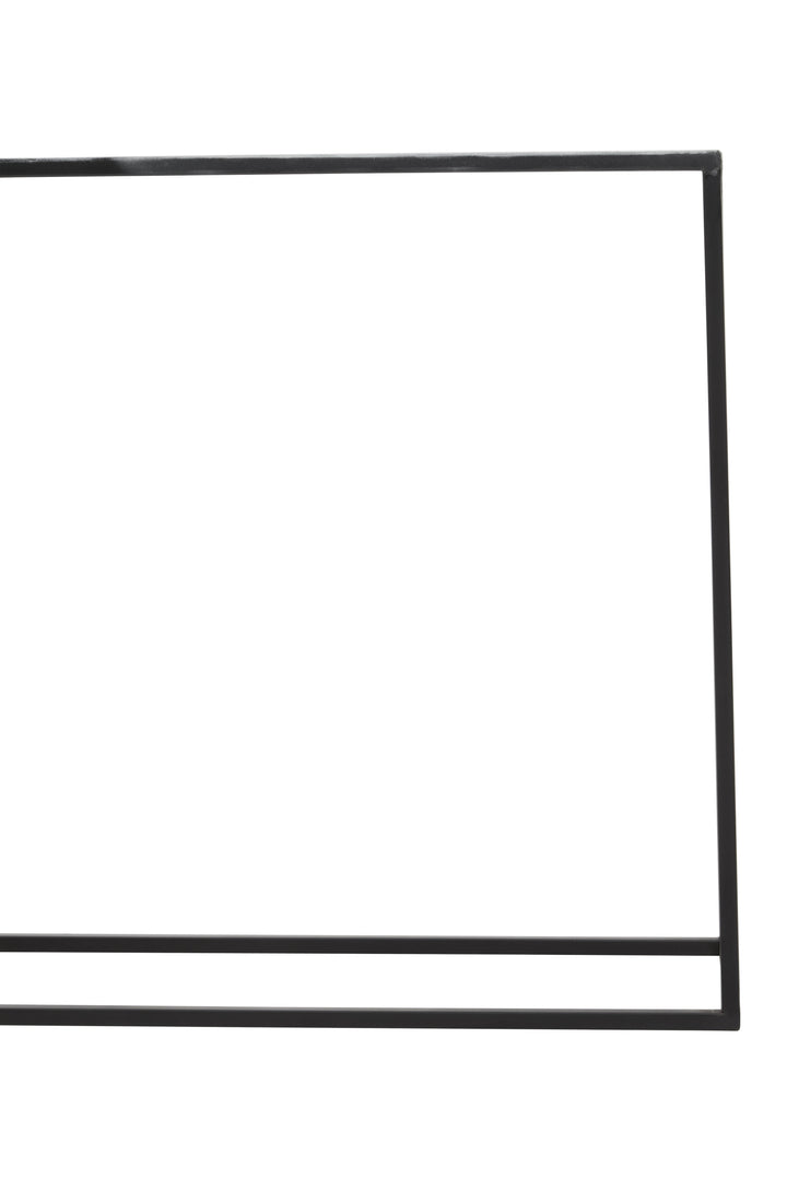 Ramus Console Table in Black and White Ombre Finish