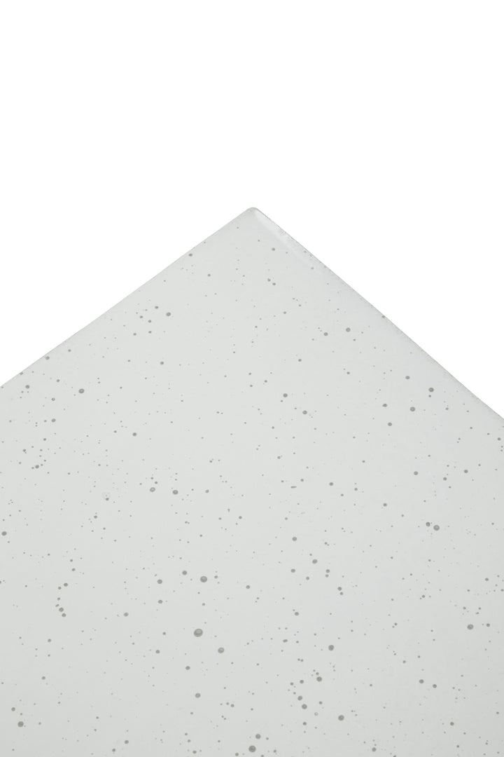 Ramus Console Table in Black and White Ombre Finish