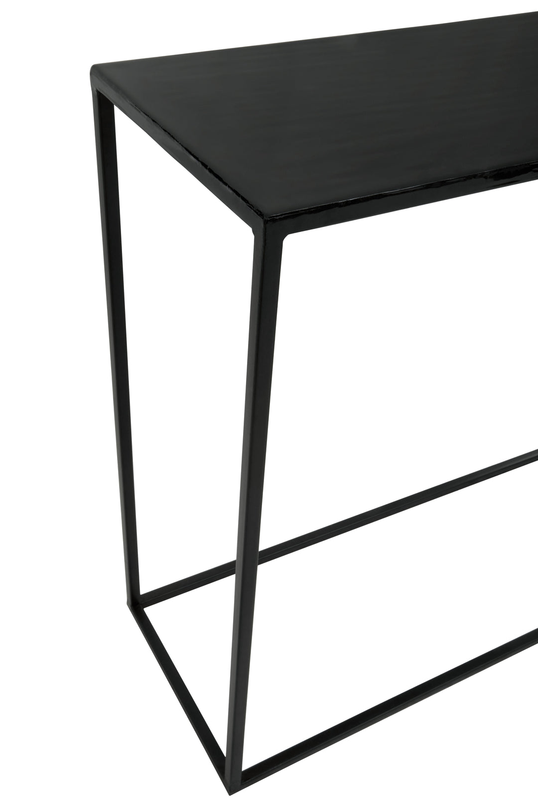Ramus Console Table in Black and White Ombre Finish