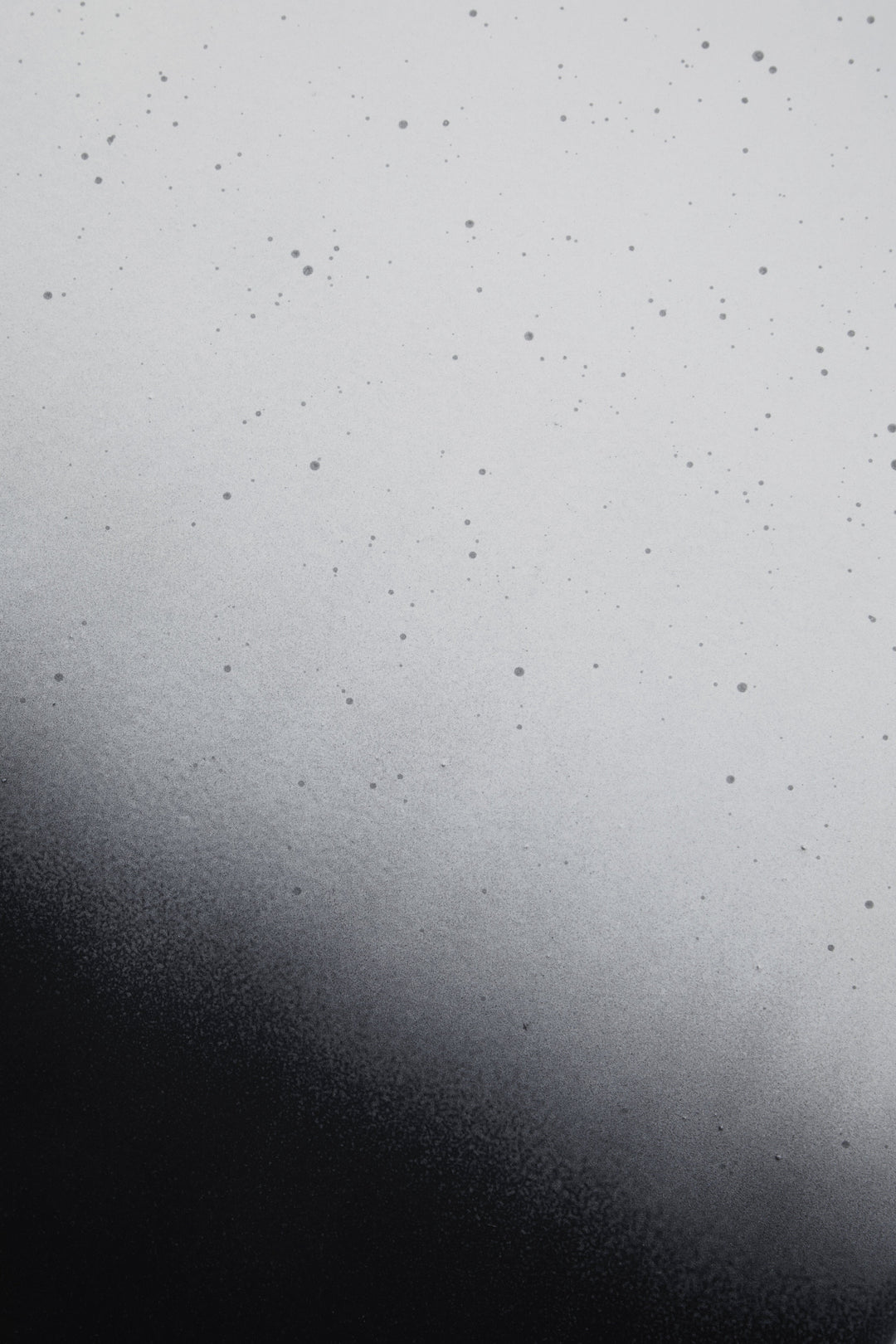 Ramus Console Table in Black and White Ombre Finish