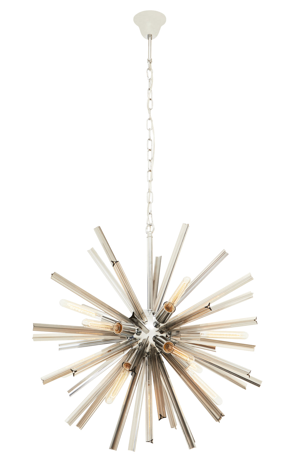 Karlo Light with Smoke Grey Glass Shade and Chrome Finish