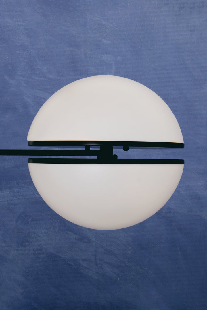 Abira Matte Black Ball Wall Light