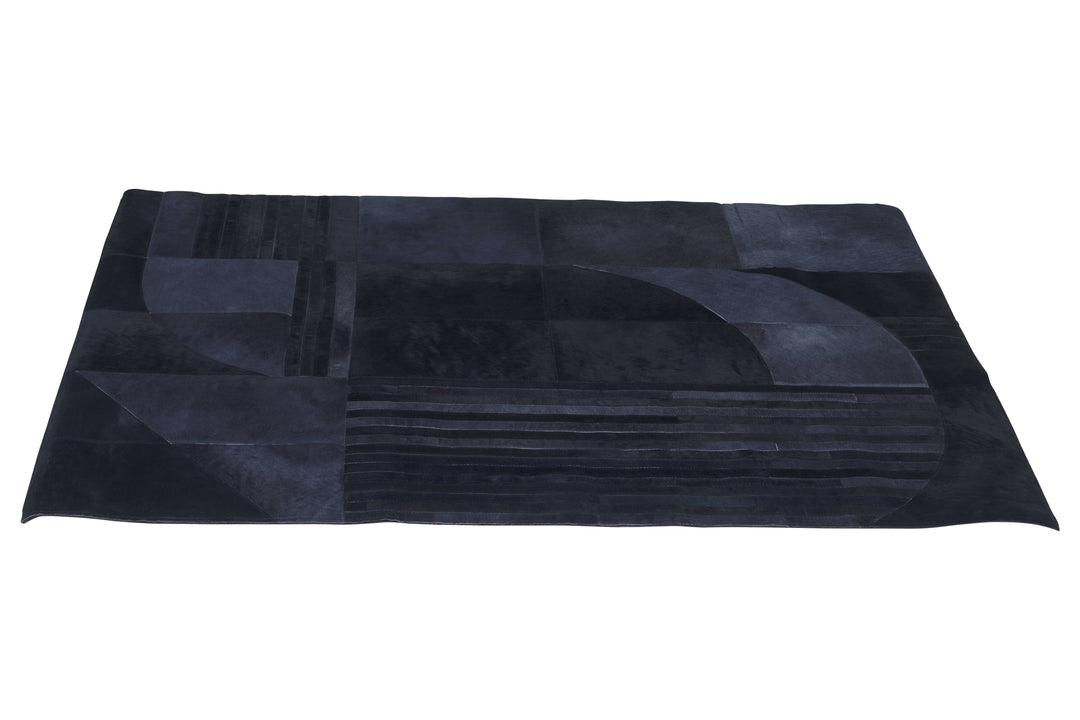 Bosie Safira Black & Grey Deco Rug – Small