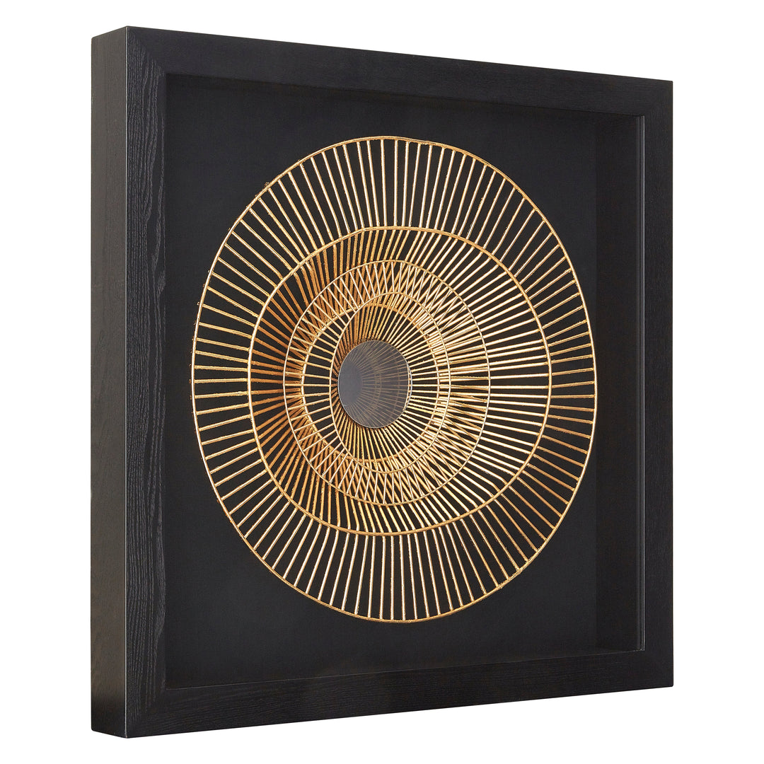 Modello Wall Art in Gold and Black Finish