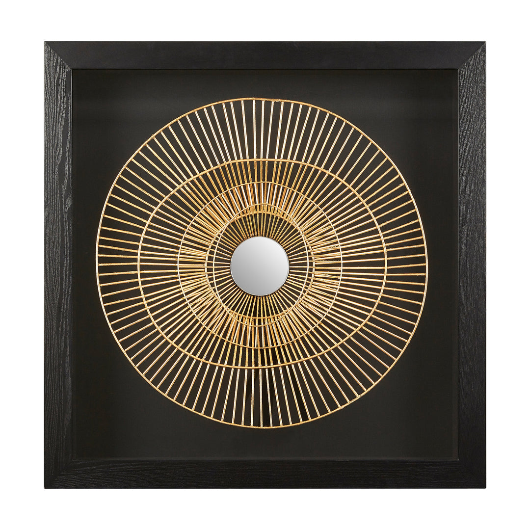 Modello Wall Art in Gold and Black Finish