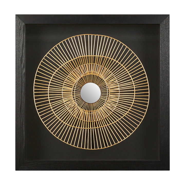 Modello Wall Art in Gold and Black Finish