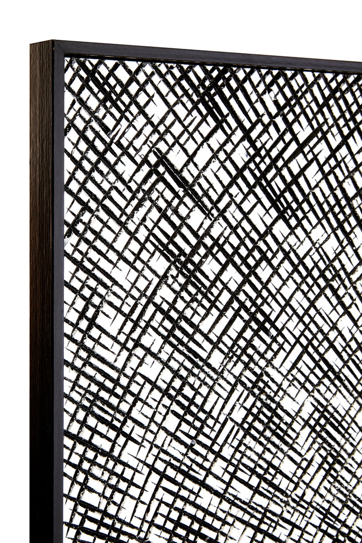 Modello Circle Wall Art with Wood Carving Design