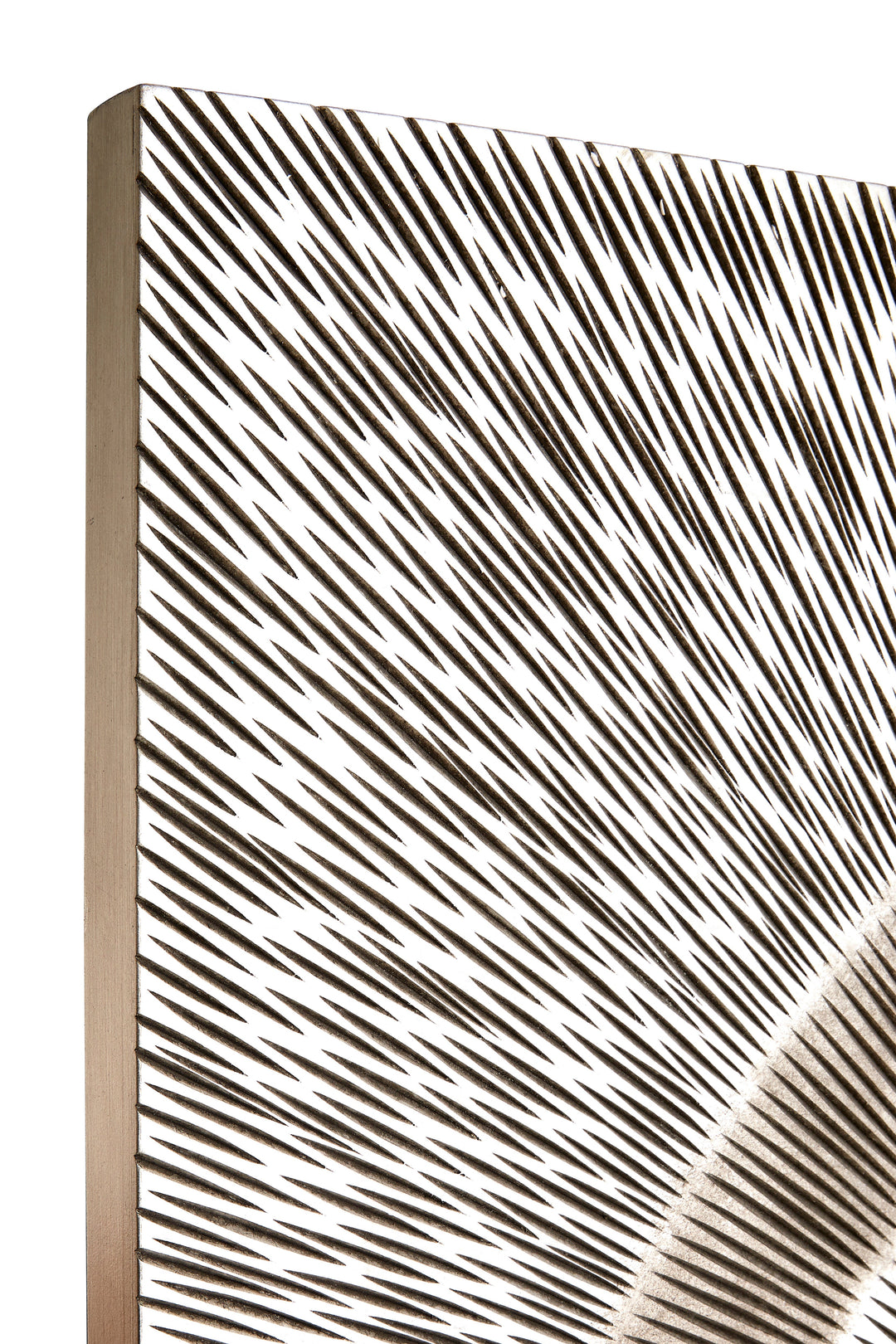 Modello Wall Art with Silver Wood Carving Design