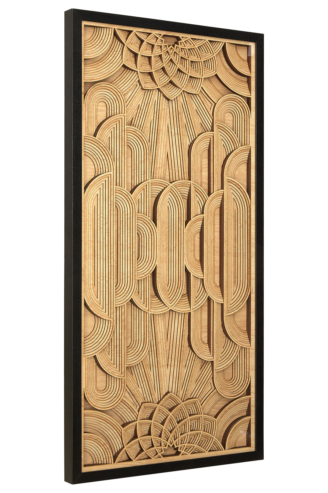 Modello Deco Wall Art with Wood Carving Design