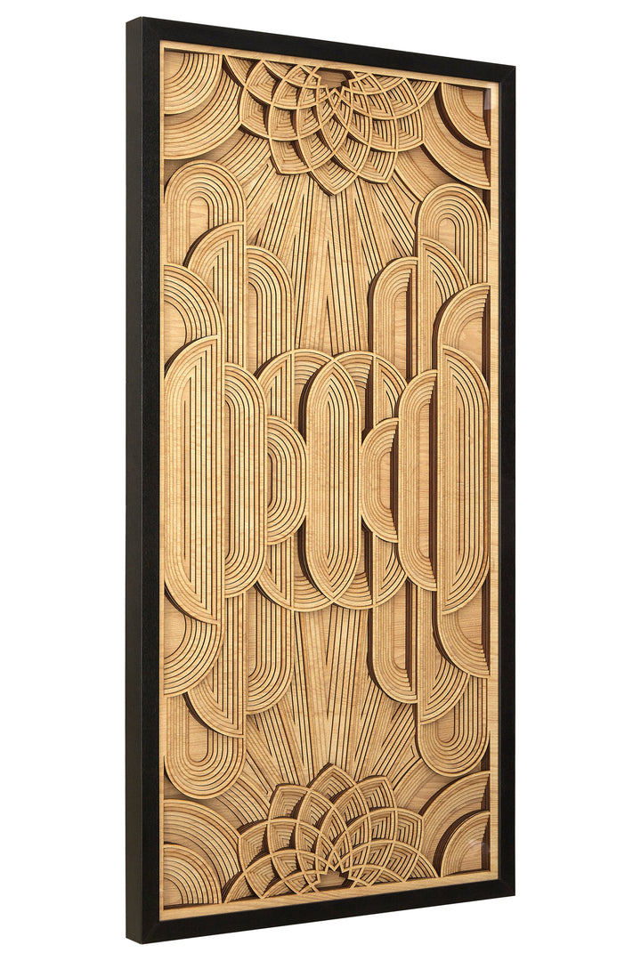 Modello Deco Wall Art with Wood Carving Design