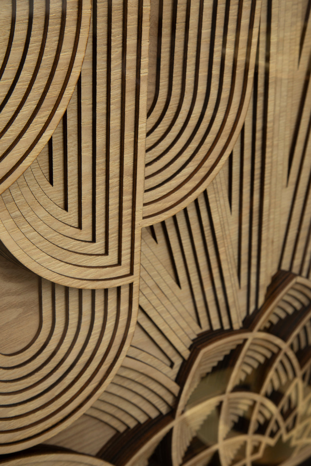 Modello Deco Wall Art with Wood Carving Design