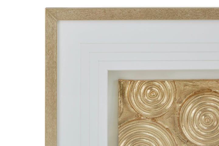 Nason Wall Art with Gold Disc Design