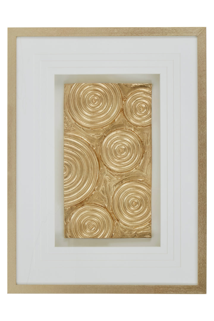 Nason Wall Art with Gold Disc Design