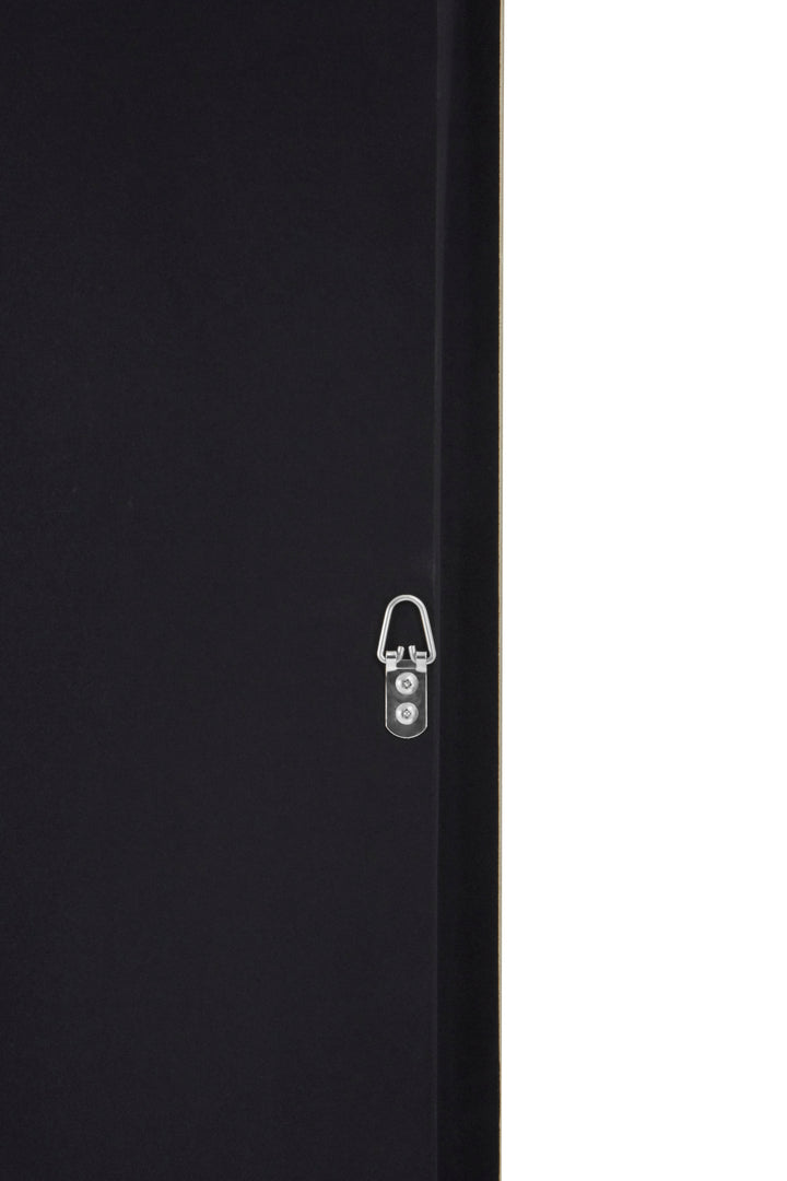 Nason Silver Leaf Design Wall Art with Wooden Frame