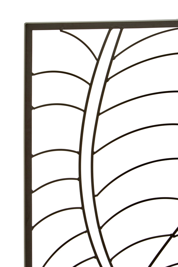 Trento Wall Art with Small Black Leaf Design