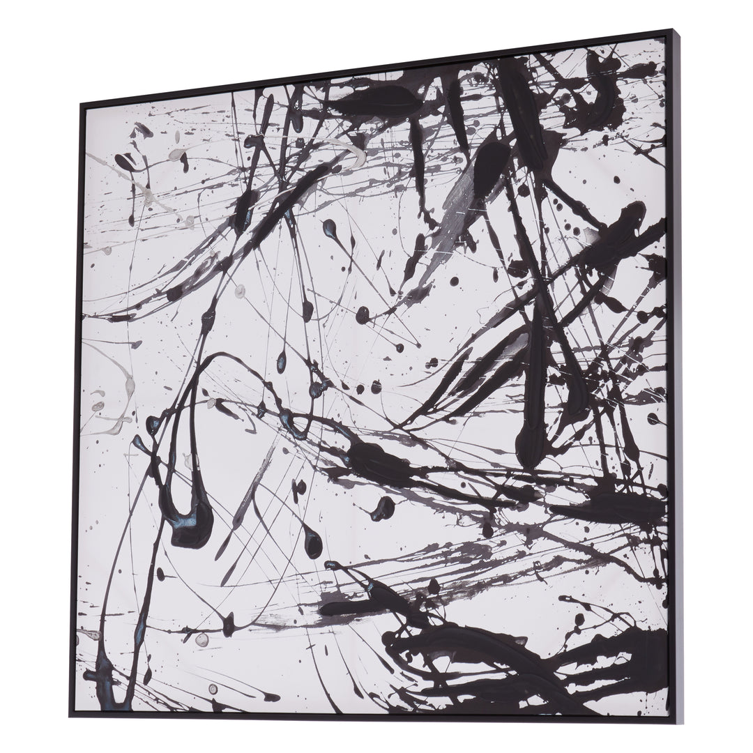 Astratto Wall Art in Black and White Tones