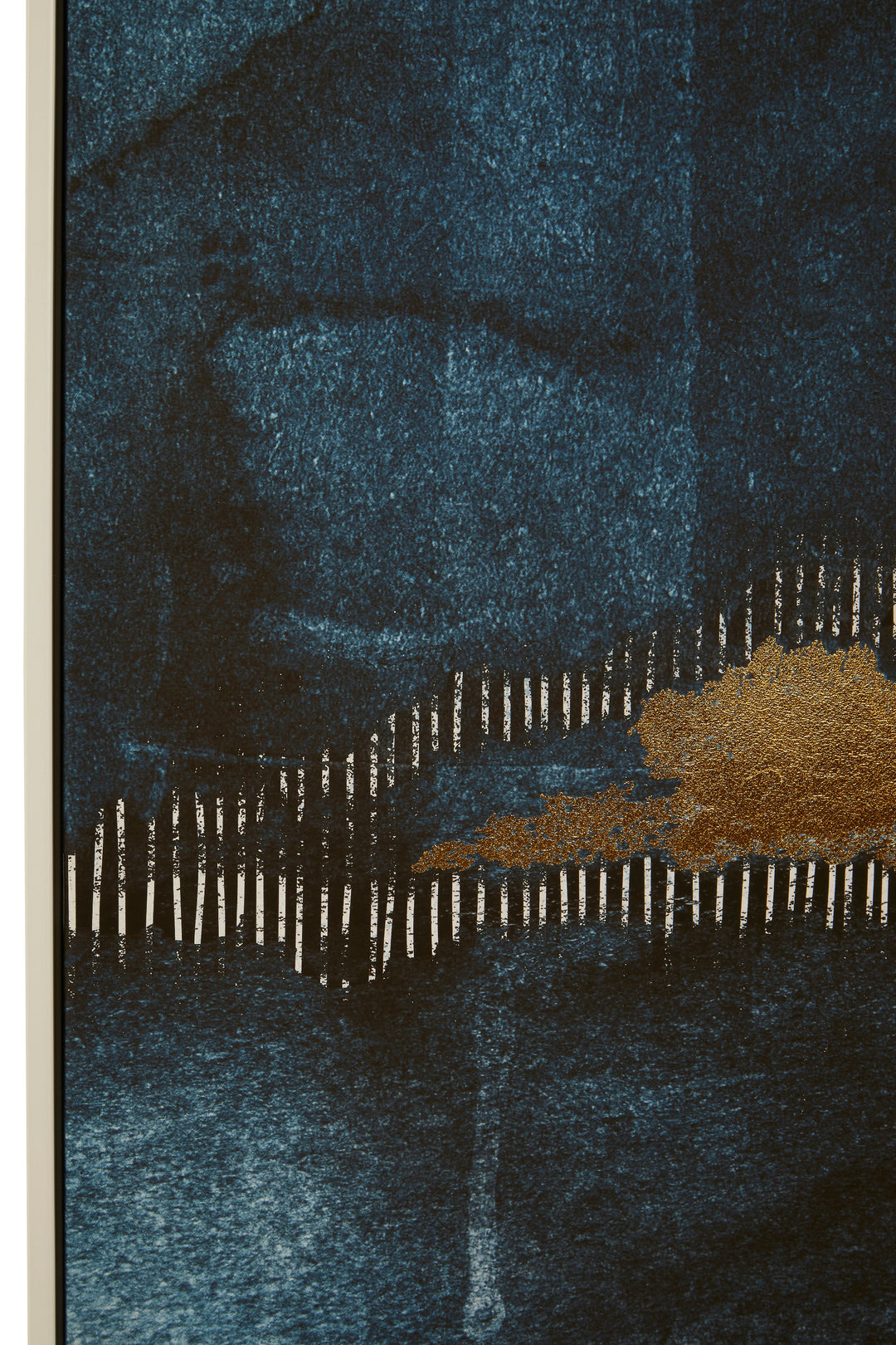 Astratto Wall Art in Blue and Gold Tones