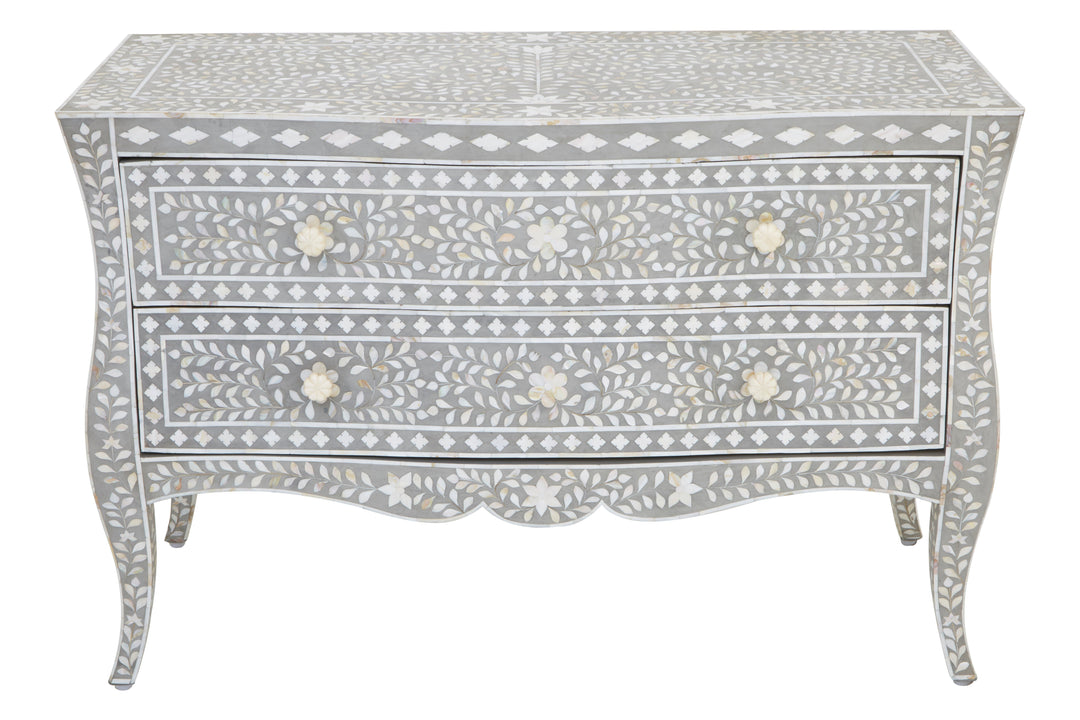 Fusion Chest with Mother of Pearl Inlay and 2 Drawers