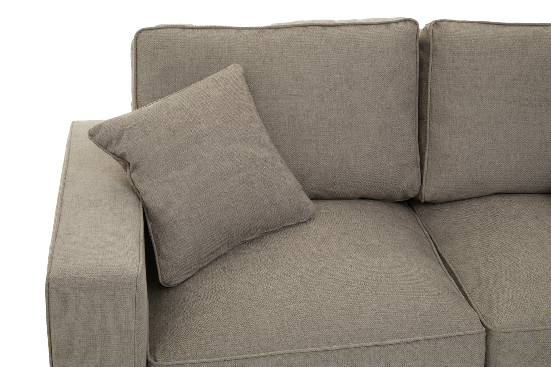 Valensole Grey Fabric Two-Seater Sofa
