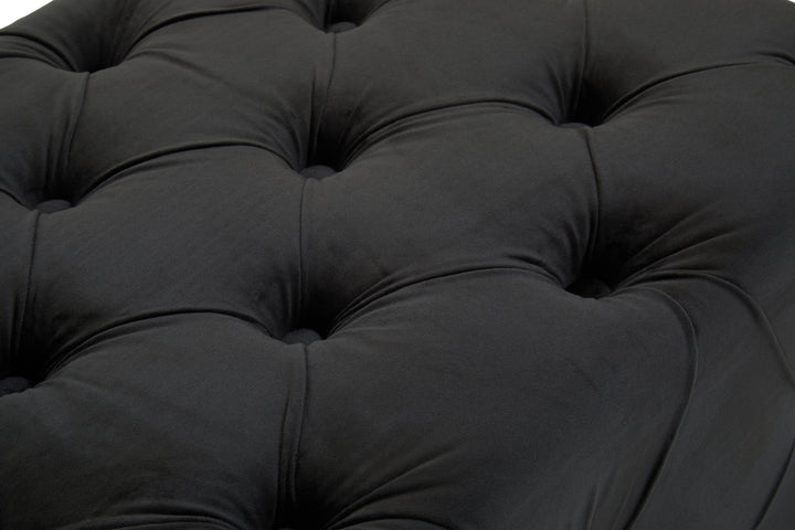 Alea Black Velvet Bench