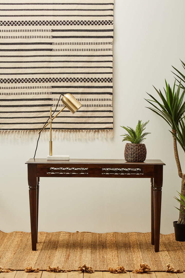 Srina Console Table in Dark Sheesham Wood