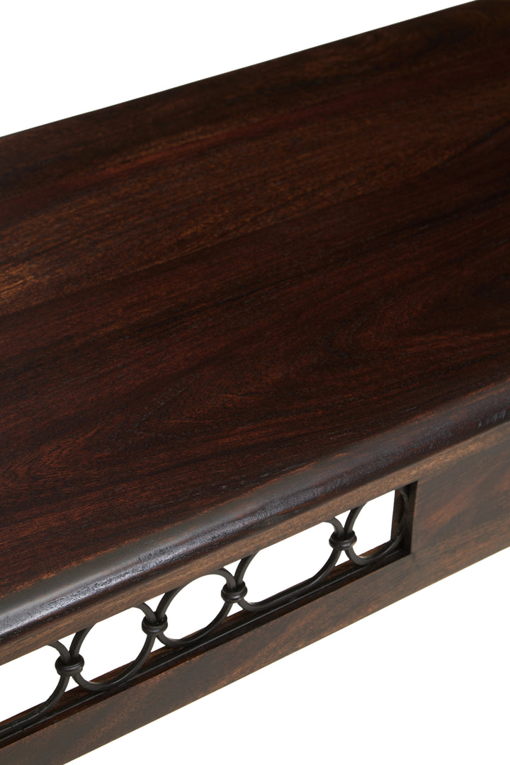 Srina Console Table in Dark Sheesham Wood