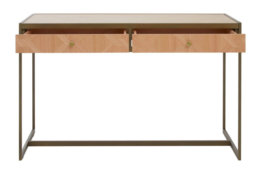 Grenoble Computer Desk – Brown Wood Finish