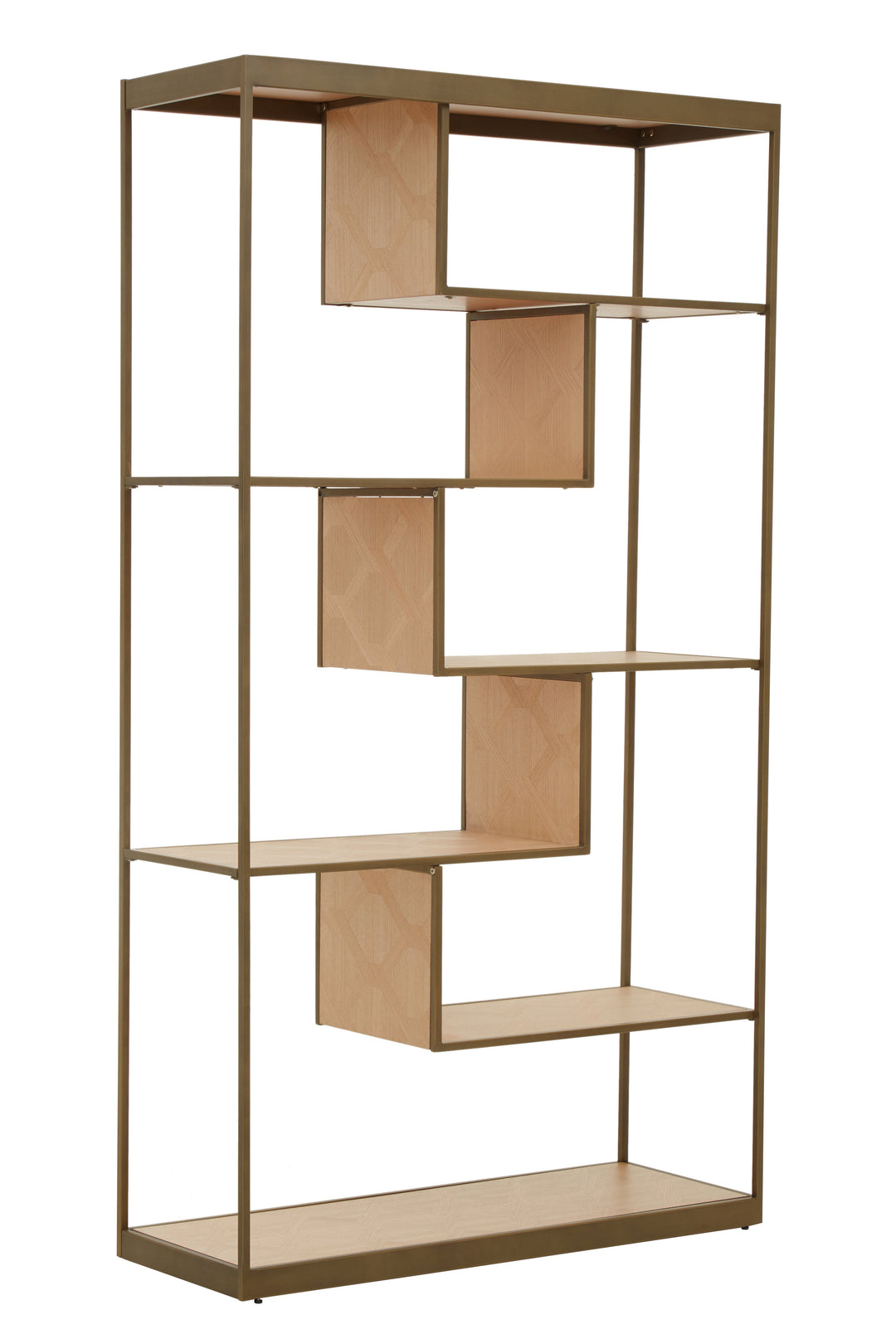 Grenoble Bookshelf in Brown Wood Finish