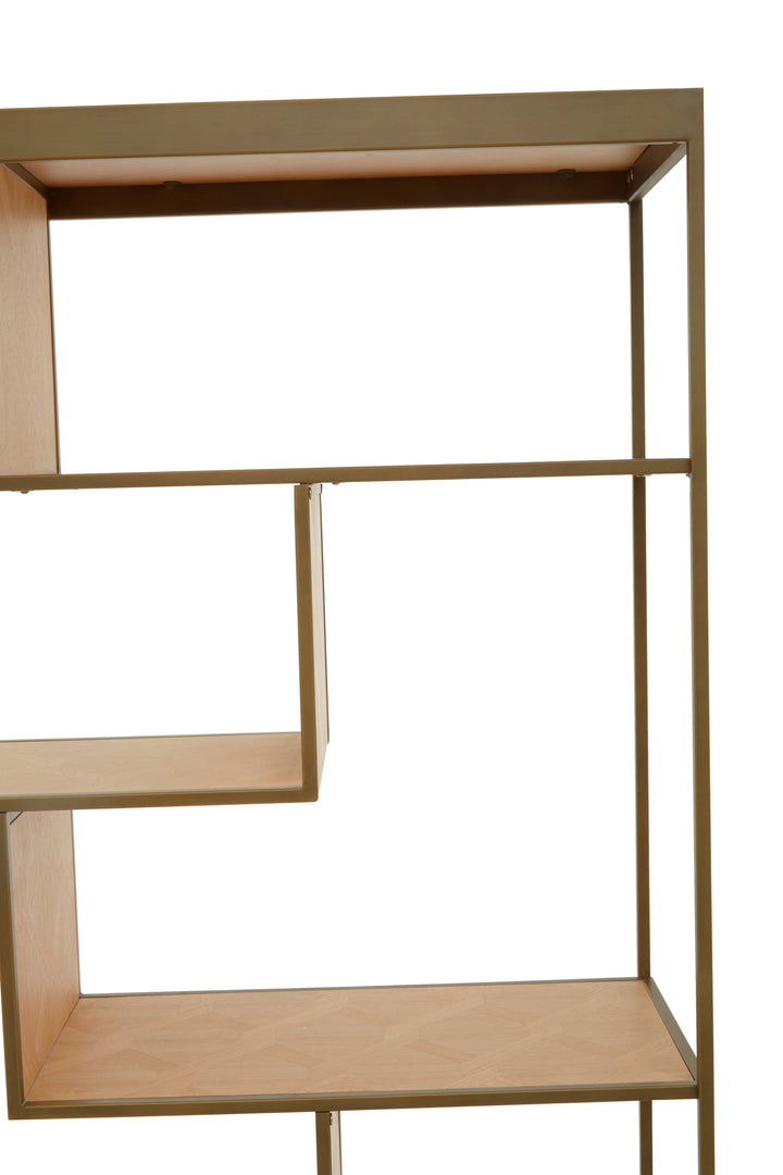 Grenoble Bookshelf in Brown Wood Finish