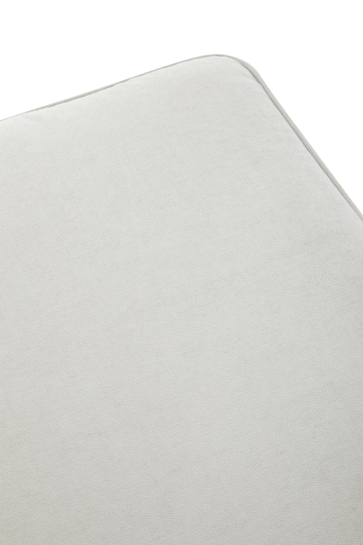 Sutton Upholstered Footstool in Grey Fabrie