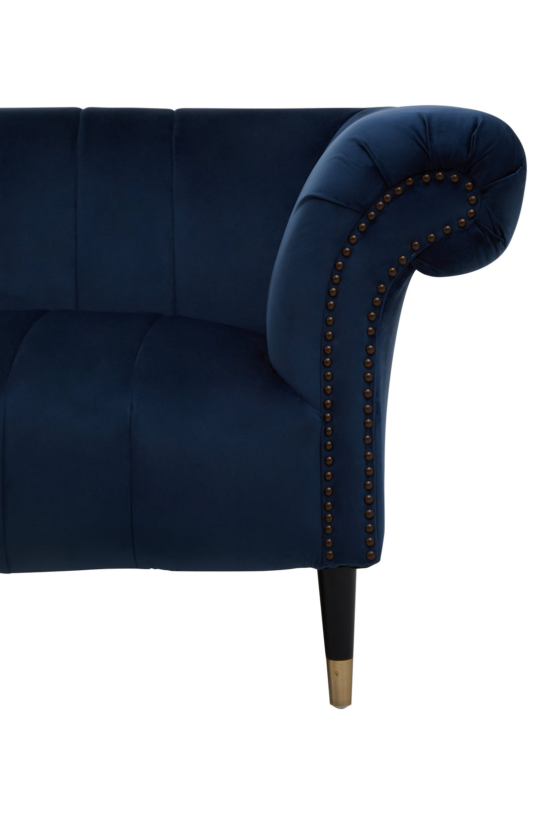 Siena Two-Seater Midnight Blue Velvet Sofa