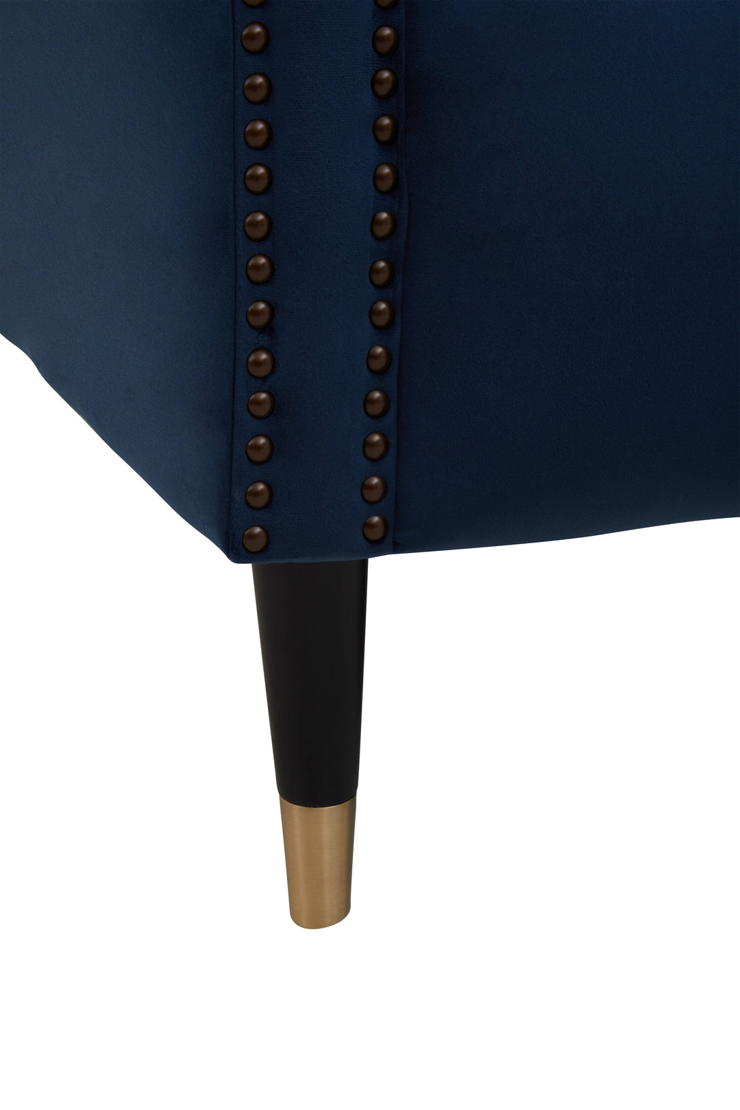 Siena Two-Seater Midnight Blue Velvet Sofa