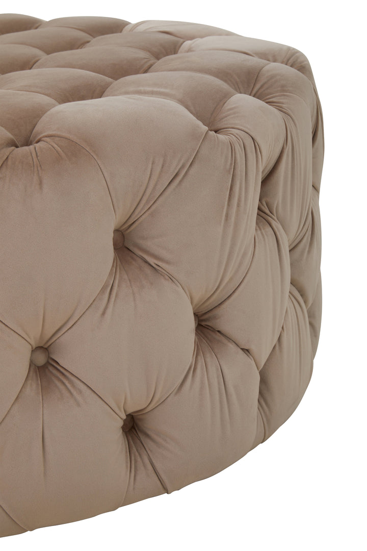 Suri Round Upholstered Stool