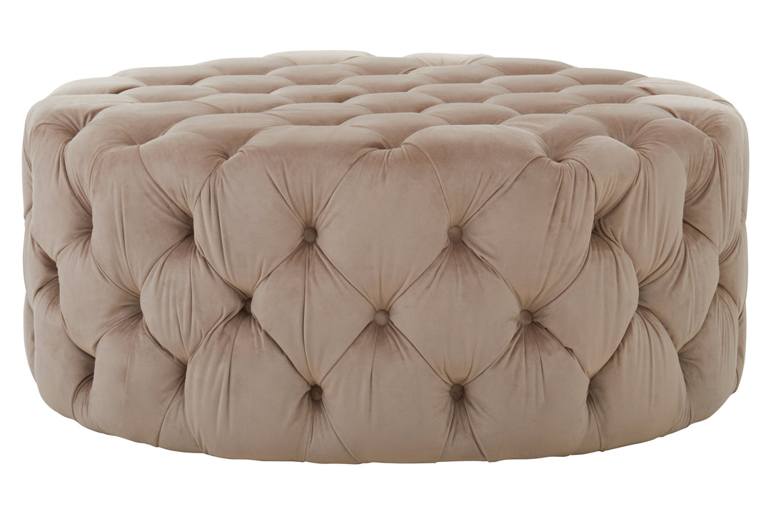 Suri Round Upholstered Stool