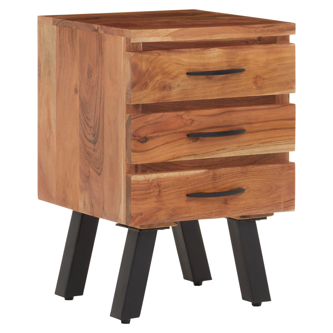 Nashik Acacia 3-Drawer Side Table