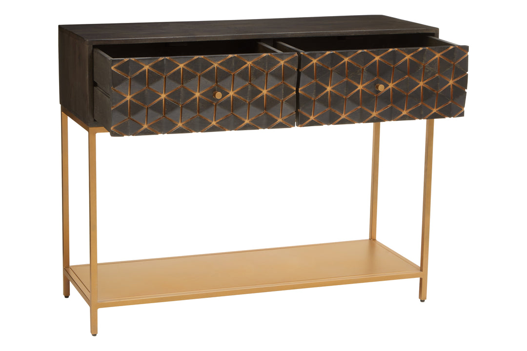 Patna Console Table in Grey Mango Wood