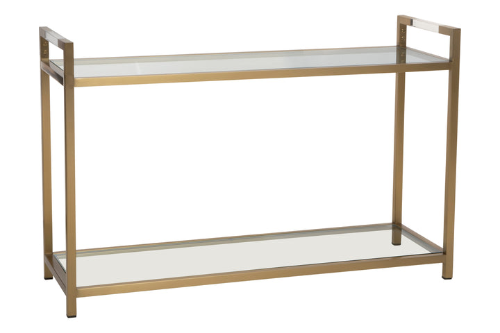Vogue Matte Gold Console Table
