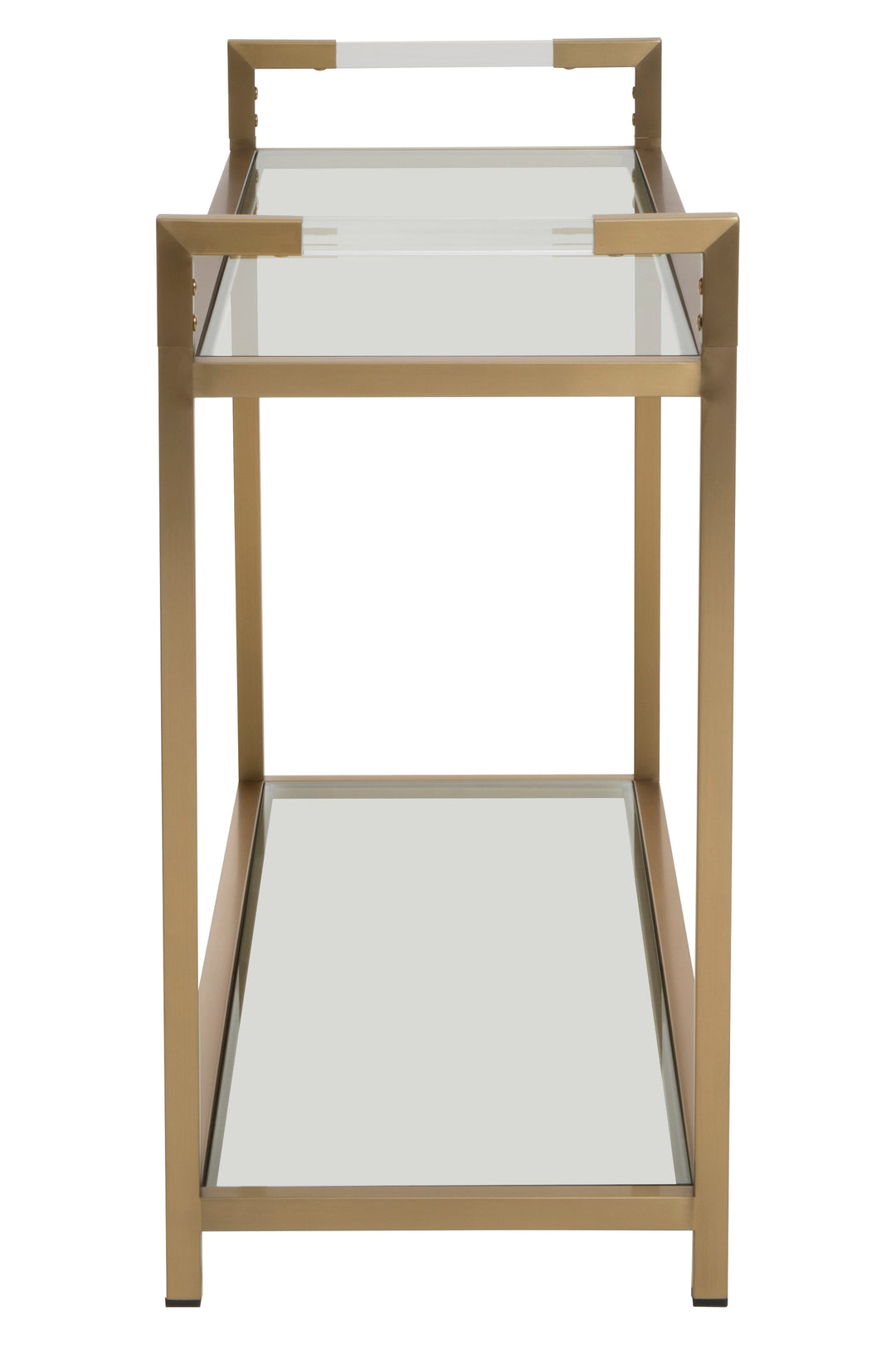 Vogue Matte Gold Console Table