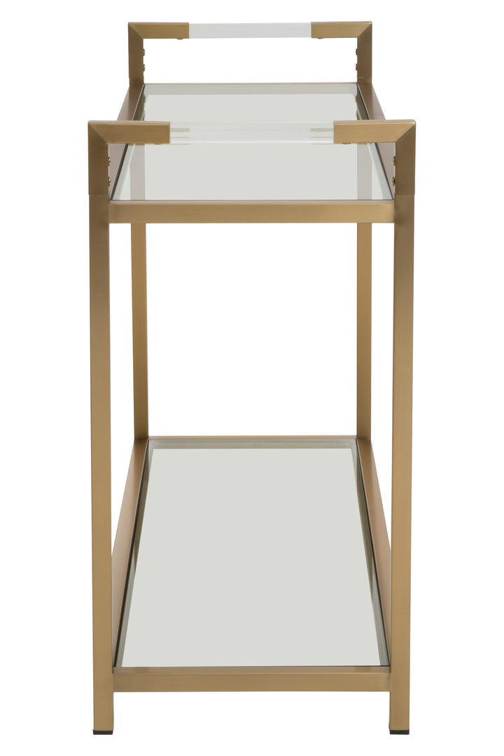 Vogue Matte Gold Console Table