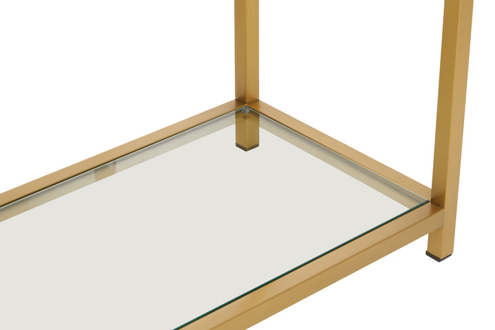 Vogue Matte Gold Console Table