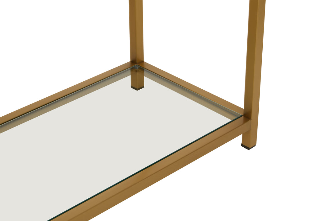 Vogue Matte Gold Console Table